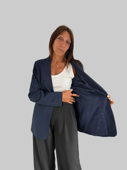 Blazer Solari forrado azul