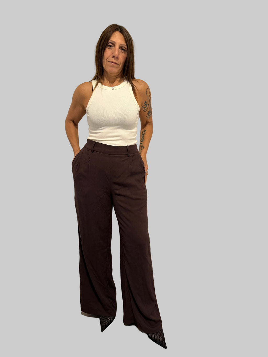 Pantalón Pardo de Lino