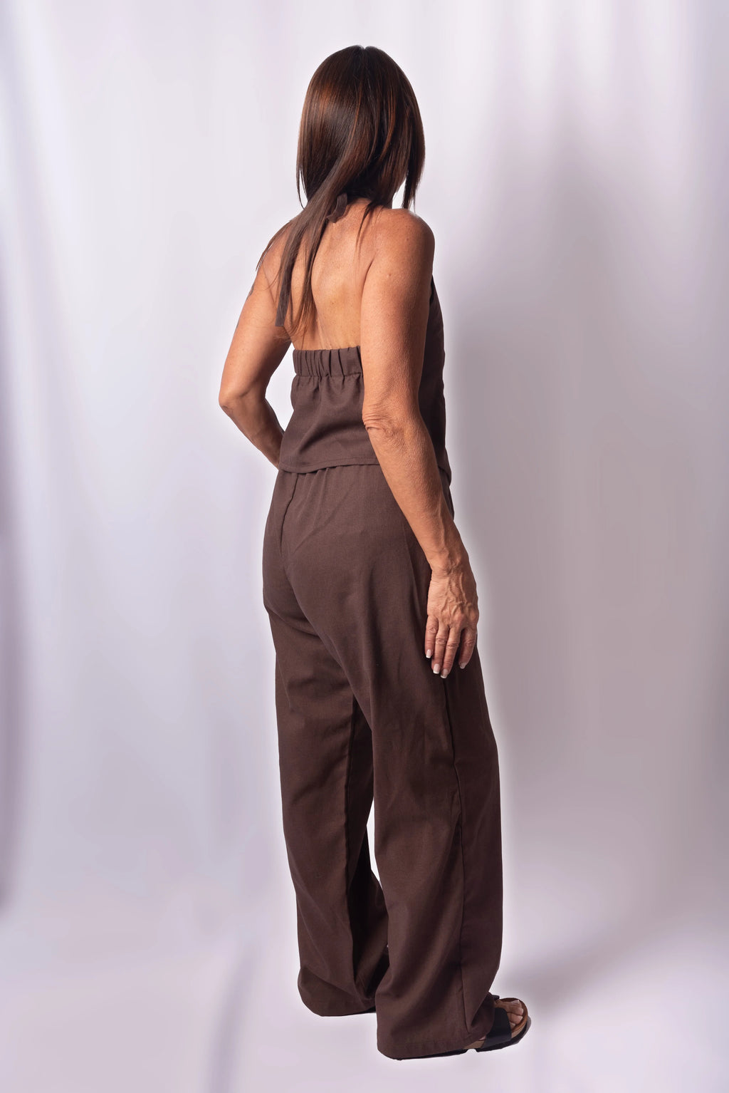 Conjunto Lino Colombo (Chaleco de espalda abierta)