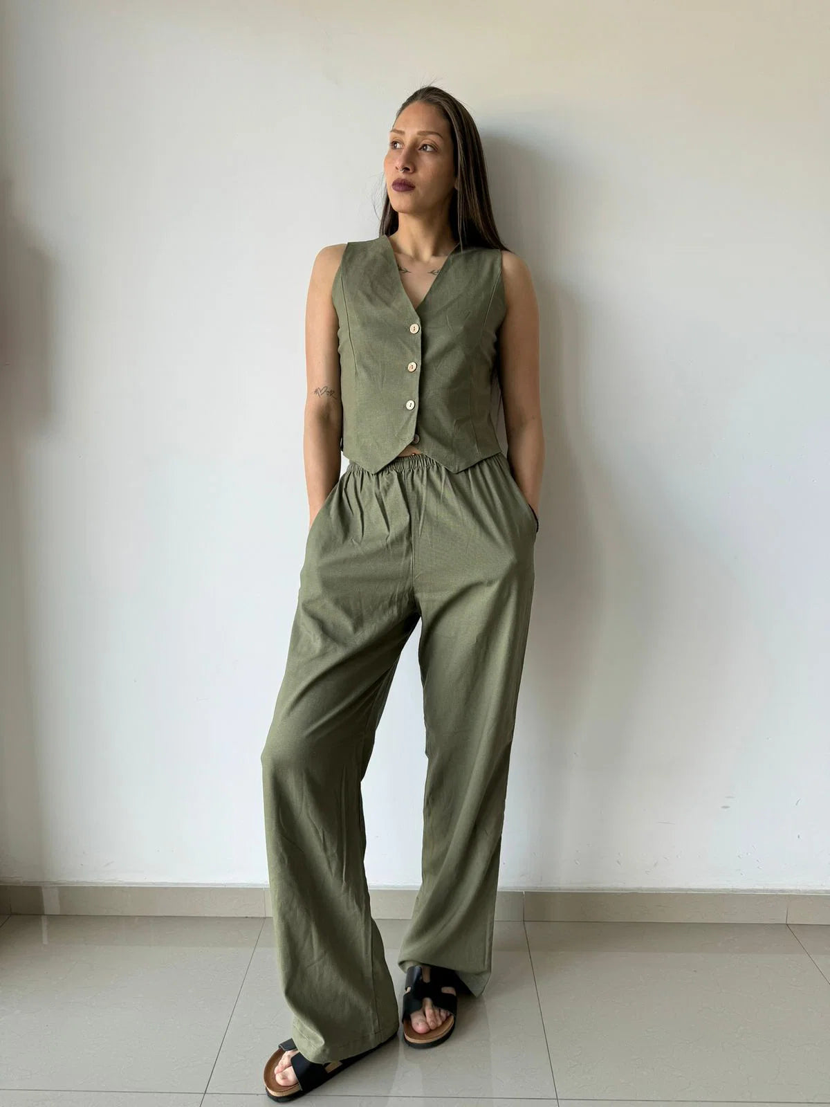 Pantalón Lino (Rígido)