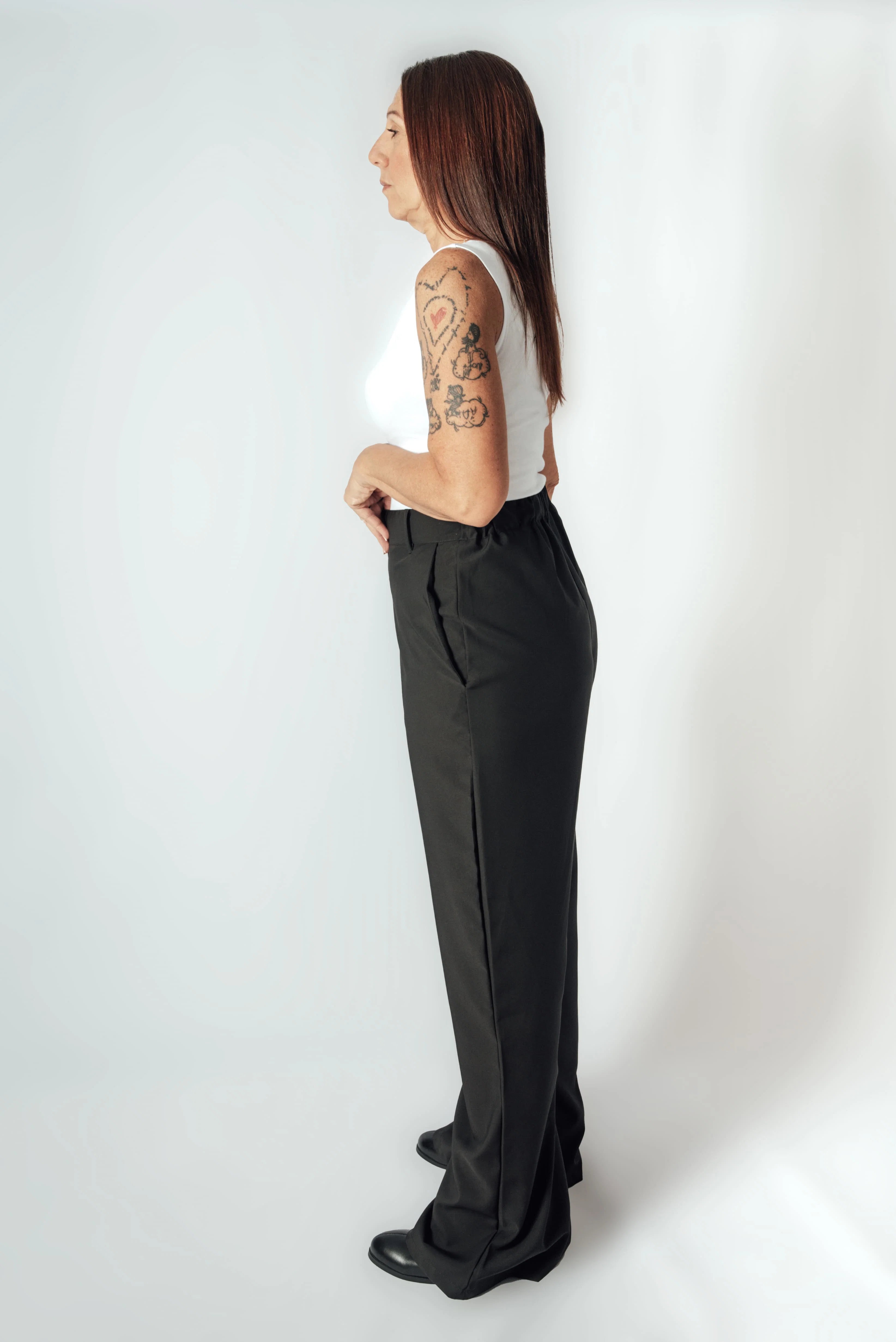 Pantalón Sastrero Wide leg Maravilla con elástico atrás