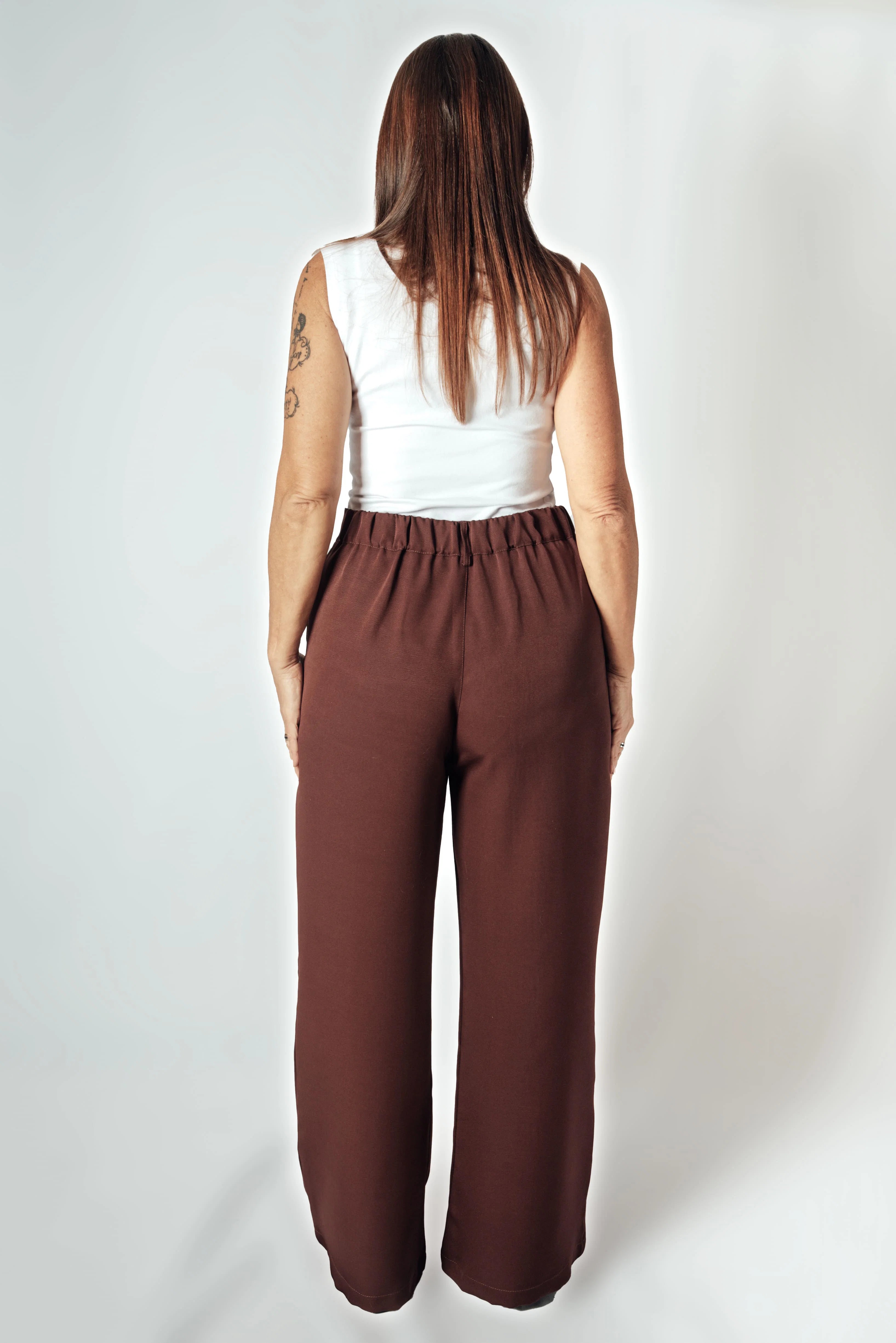 Pantalón Sastrero Wide leg Maravilla con elástico atrás