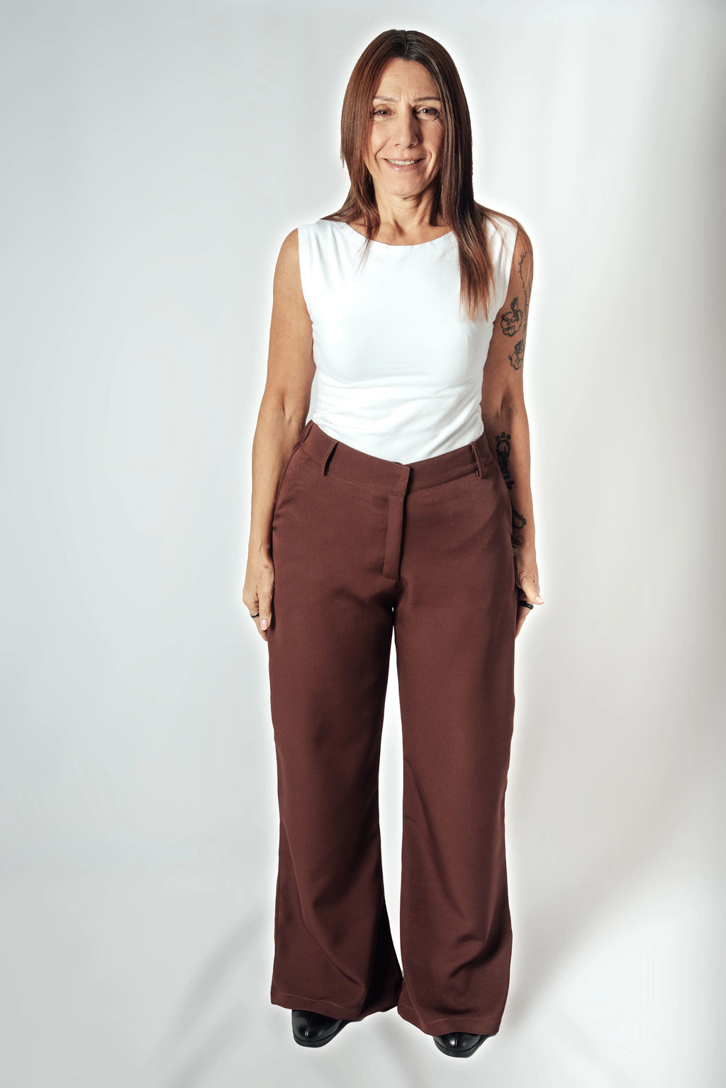Pantalón Sastrero Wide leg Maravilla con elástico atrás