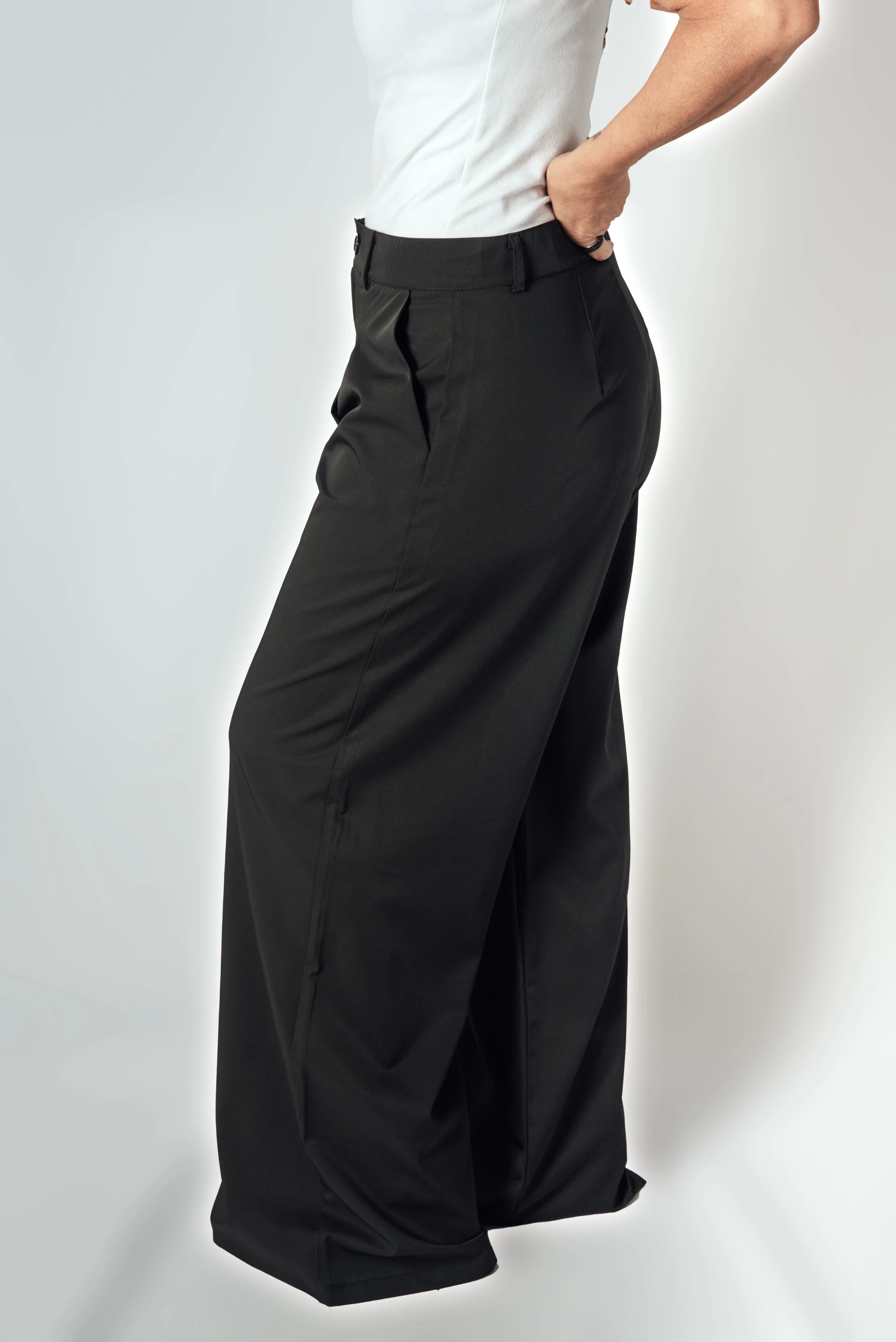 Pantalón Sastrero Wide leg Costas sin elástico