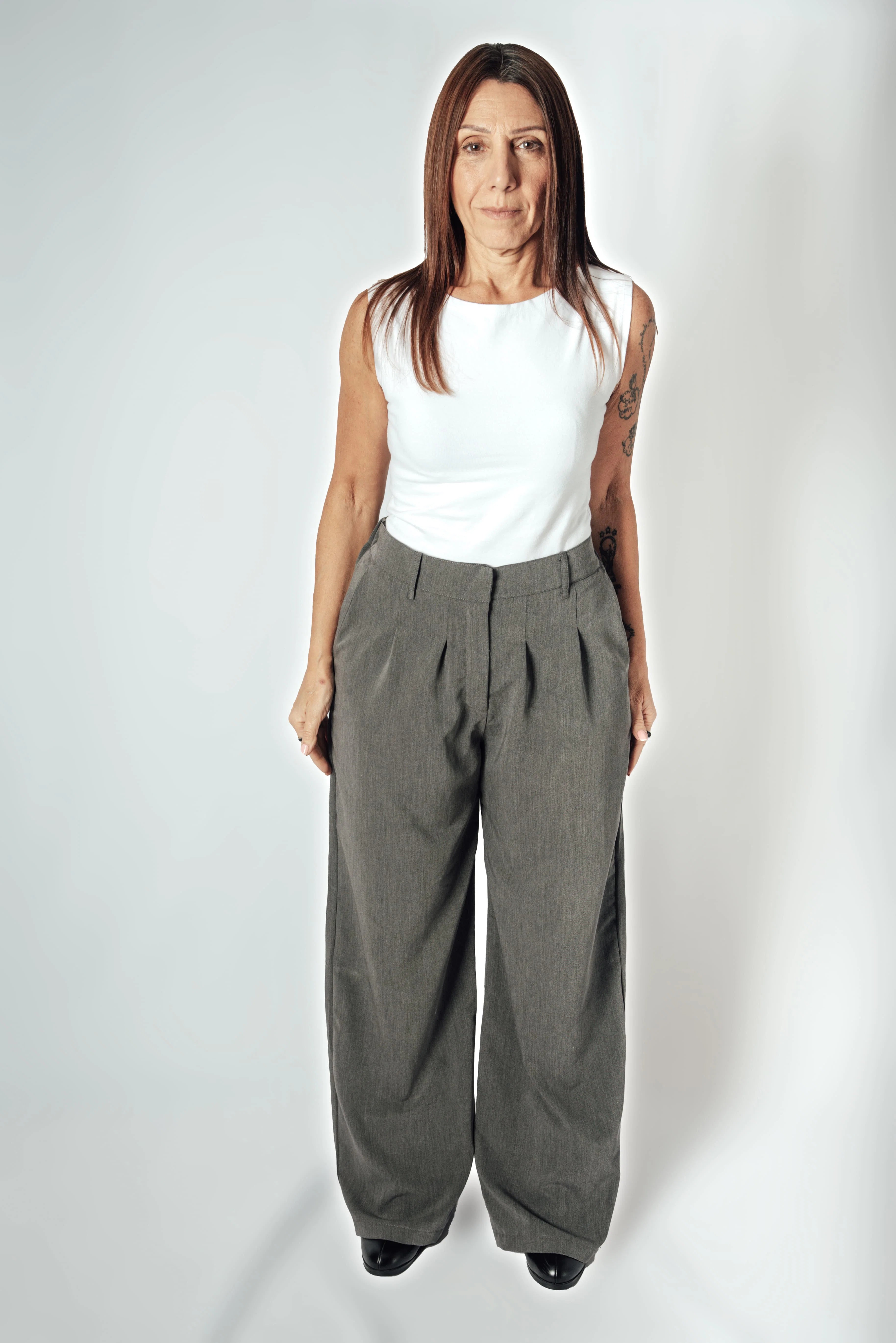 Pantalón Sastrero Wide leg Vietto con elástico atrás