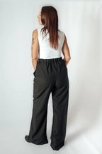 Pantalón Sastrero Wide leg Maravilla con elástico atrás