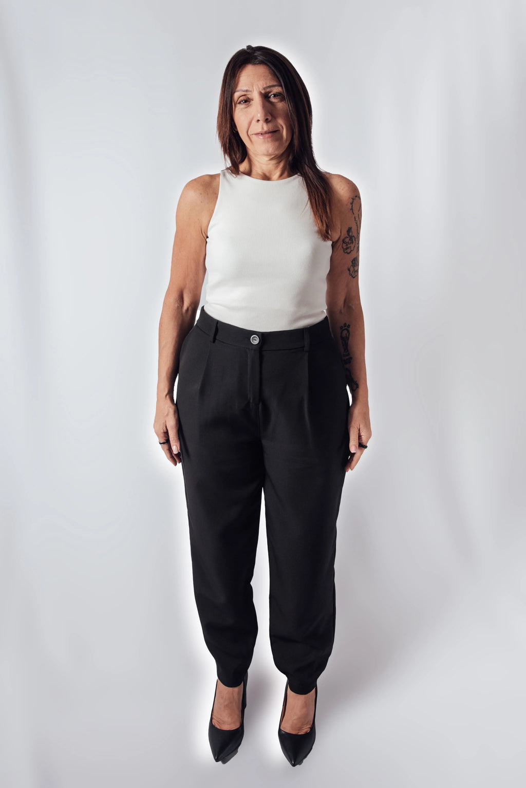 Pantalón Sastrero recto Nardoni con elástico atrás