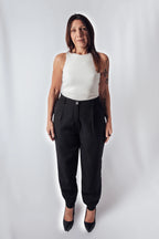 Pantalón Sastrero recto Nardoni con elástico atrás
