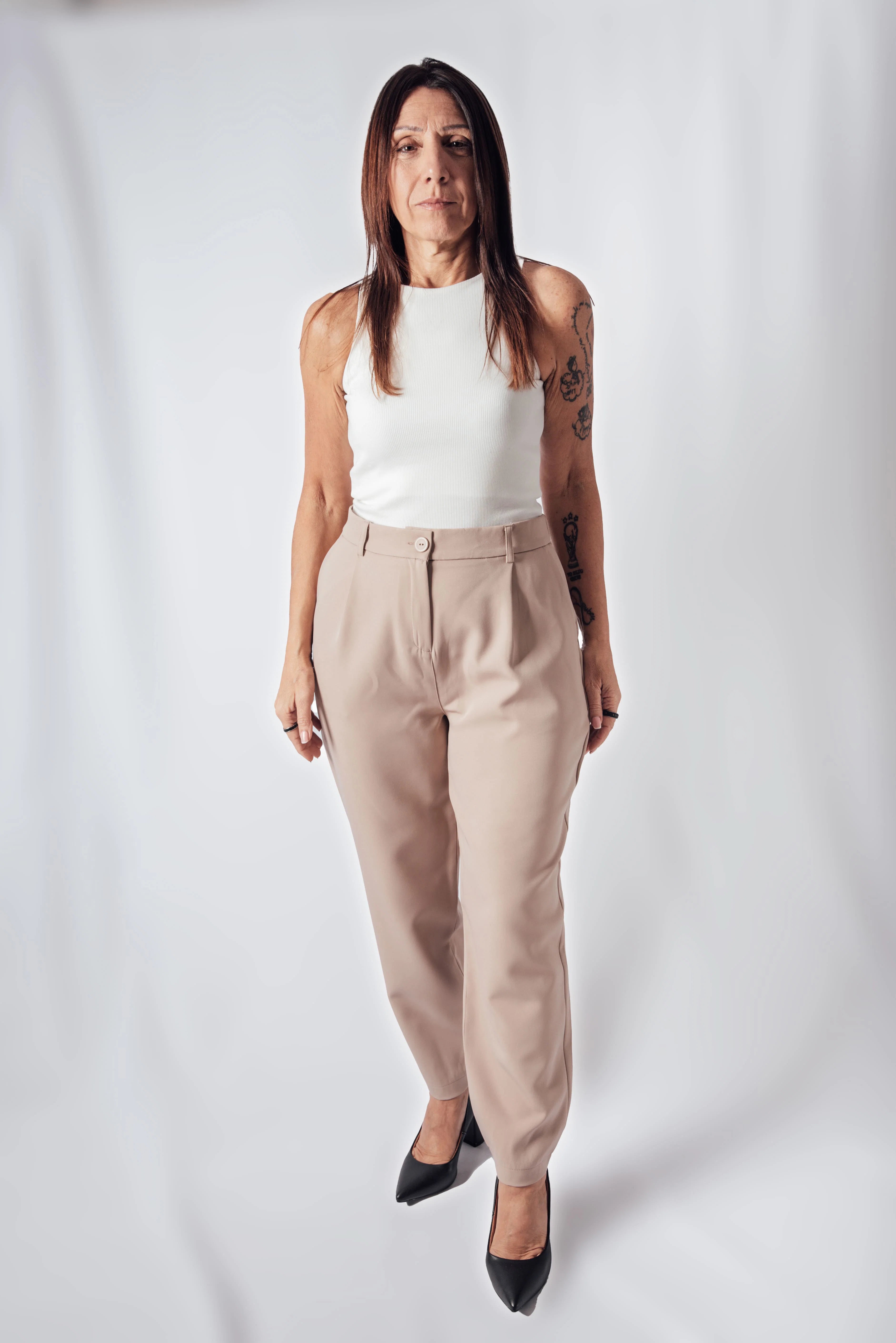 Pantalón Sastrero recto Nardoni con elástico atrás