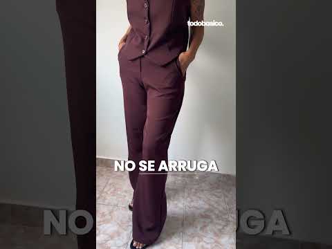 Pantalón Sastrero Wide leg Maravilla con elástico atrás